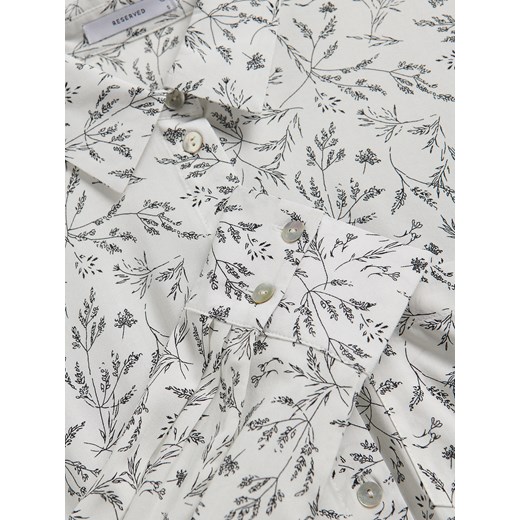 Reserved - Koszula regular z wiskozy - wielobarwny Reserved XL Reserved