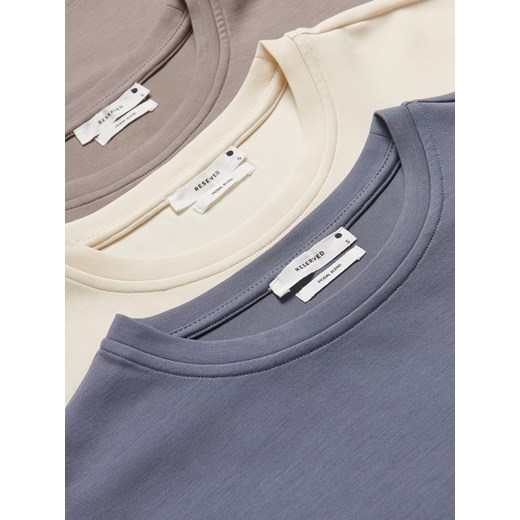 Bluzka damska Reserved z okrągłym dekoltem z krótkim rękawem 