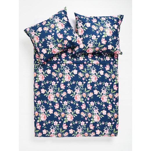 Sinsay - Komplet pościeli w kwiaty - czarny Sinsay One Size Sinsay