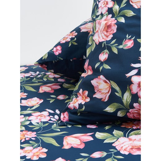 Sinsay - Komplet pościeli w kwiaty - czarny Sinsay One Size Sinsay