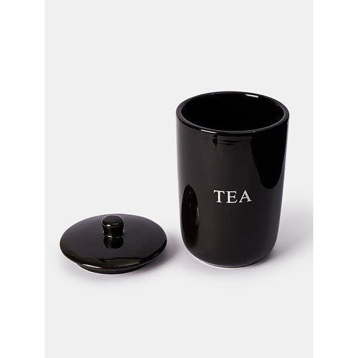 Sinsay - Pojemnik do przechowywania z napisem "Tea" - czarny Sinsay One Size Sinsay
