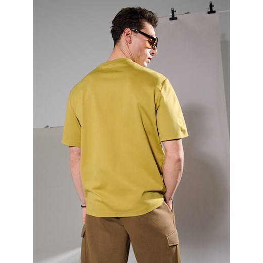 Sinsay - Bluza z krótkim rękawem - żółty Sinsay M Sinsay
