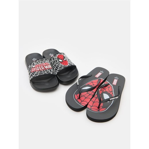 Sinsay - Klapki 2 pack Spider-Man - czarny ze sklepu Sinsay w kategorii Klapki dziecięce - zdjęcie 178954642