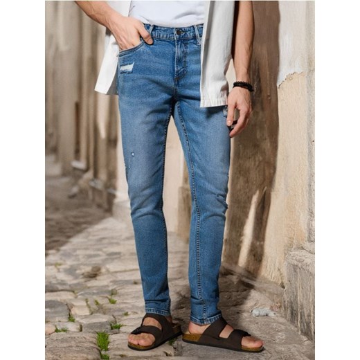 Sinsay - Jeansy skinny fit - niebieski ze sklepu Sinsay w kategorii Jeansy męskie - zdjęcie 178954780
