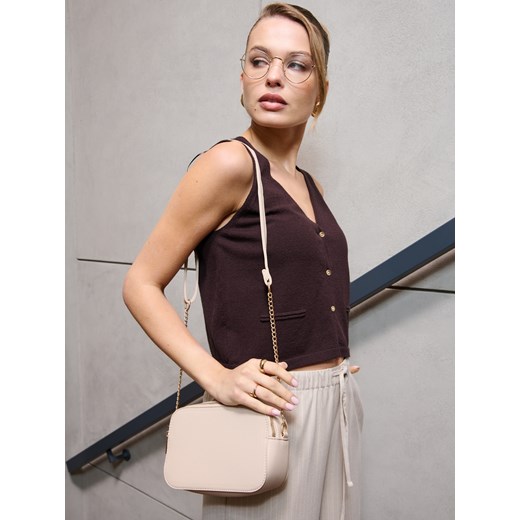 Sinsay - Spodnie wide leg - kremowy Sinsay S Sinsay