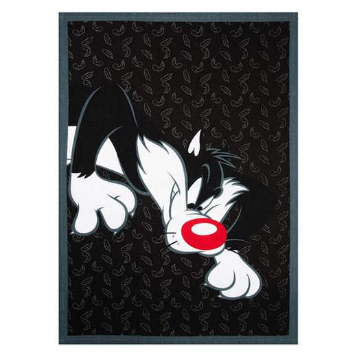 Trendy Kitchen by EXCÉLSA Ściereczka &quot;Looney Tunes Sylvester&quot; w kolorze czarnym do naczyń - 70 x 50 cm ze sklepu Limango Polska w kategorii Ścierki kuchenne - zdjęcie 178956112