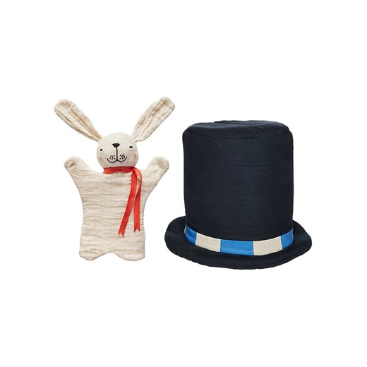 OYOY mini Maskotka "Magic Hat & Rabbit" w kolorze czarno-białym Oyoy Mini onesize promocyjna cena Limango Polska