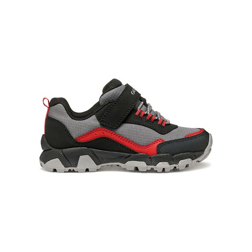 Geox Buty trekkingowe &quot;Magnetar&quot; w kolorze czarno-czerwono-szarym ze sklepu Limango Polska w kategorii Buty trekkingowe dziecięce - zdjęcie 178956742