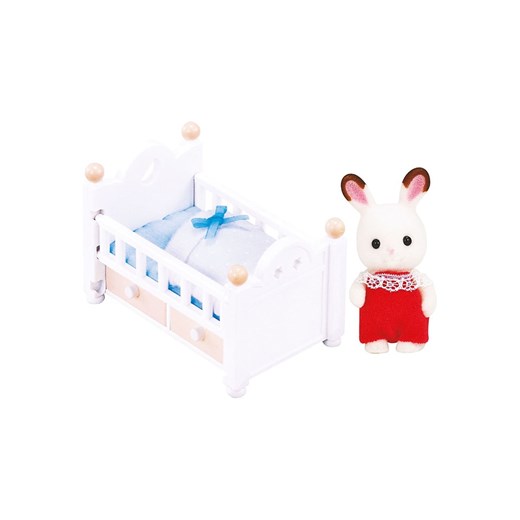 Sylvanian Families Akcesoria dla lalek &quot;Baby chocolate bunnies with baby cot&quot; - 3+ ze sklepu Limango Polska w kategorii Zabawki - zdjęcie 178956882
