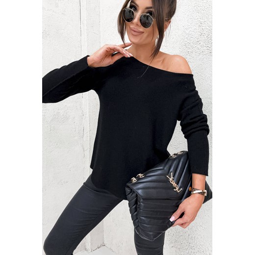 CZARNY SWETER OVERSIZE ze sklepu olika.com.pl w kategorii Swetry damskie - zdjęcie 178957963