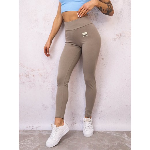 LEGGINSY PRĄŻKOWANE Z NASZYWKĄ- FANGO ze sklepu olika.com.pl w kategorii Spodnie damskie - zdjęcie 178960810