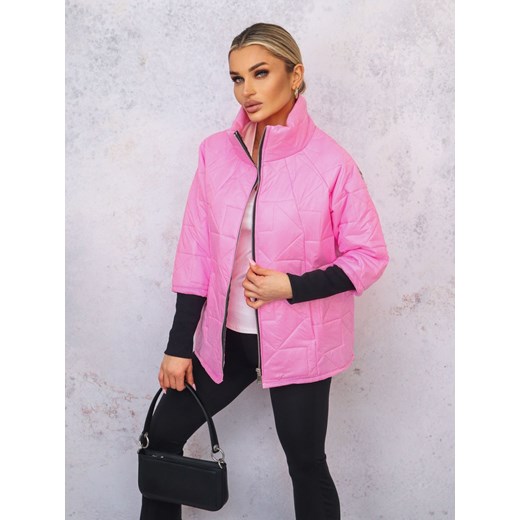 KURTKA PIKOWANA OVERSIZE- RÓŻOWA ze sklepu olika.com.pl w kategorii Kurtki damskie - zdjęcie 178965612