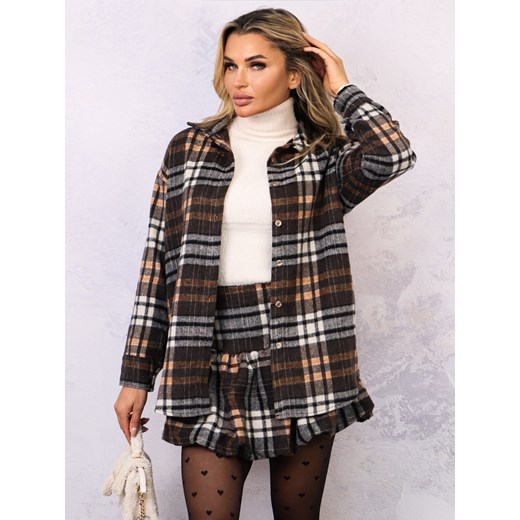 KOMPLET FLANELOWY SPÓDNICA+ KOSZULA ze sklepu olika.com.pl w kategorii Komplety i garnitury damskie - zdjęcie 178967762
