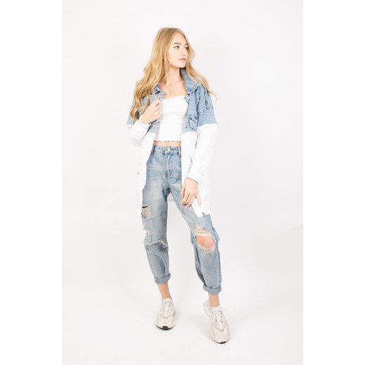 JASNE SPODNIE JEANSOWE TYPY MOM FIT ze sklepu olika.com.pl w kategorii Jeansy damskie - zdjęcie 178969182