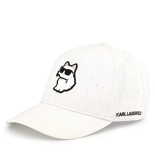 Czapka z daszkiem KARL LAGERFELD Z30386 Biały ze sklepu eobuwie.pl w kategorii Czapki dziecięce - zdjęcie 178972392