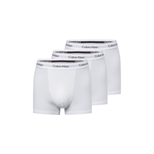 Calvin Klein Męskie kąpielówki w 3-paku Mężczyźni Bawełna biały jednolity ze sklepu vangraaf w kategorii Majtki męskie - zdjęcie 178972643