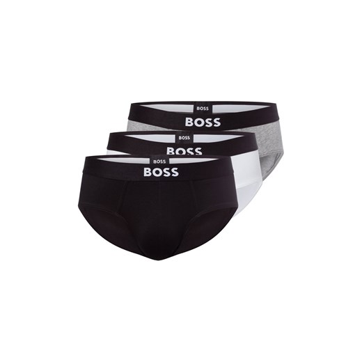 BOSS BOSS ONE Brief Mężczyźni Bawełna jasny szary jednolity ze sklepu vangraaf w kategorii Majtki męskie - zdjęcie 178972644