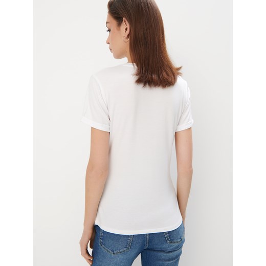Mohito - T-shirt z printem - biały Mohito L Mohito