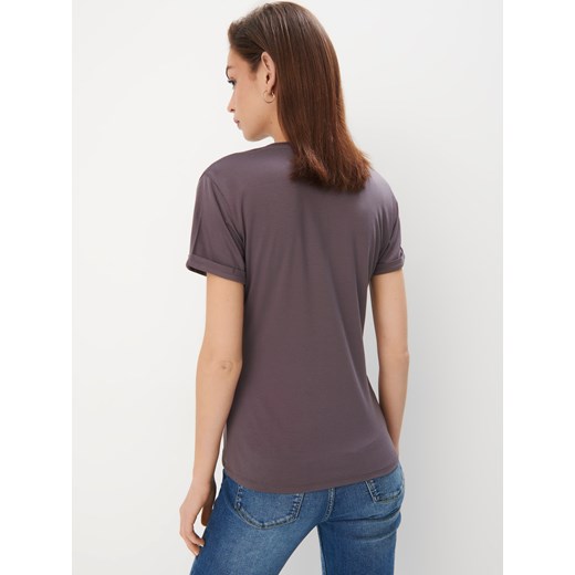 Mohito - T-shirt z printem - szary Mohito XS Mohito