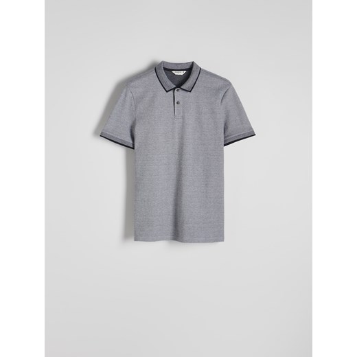 Reserved - Koszulka polo regular fit - ciemnoszary Reserved XL Reserved