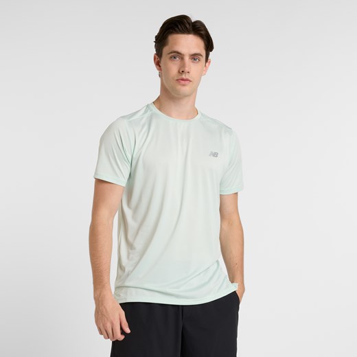Koszulka męska New Balance MT41222CYS – miętowa ze sklepu New Balance Poland w kategorii T-shirty męskie - zdjęcie 178974684