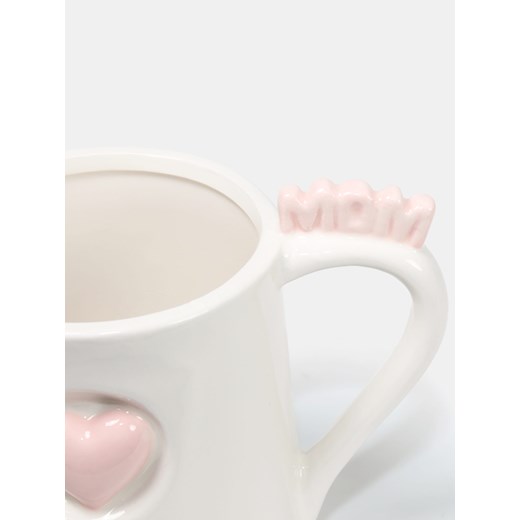 Sinsay - Ceramiczny kubek z sercem 3d - biały Sinsay One Size Sinsay