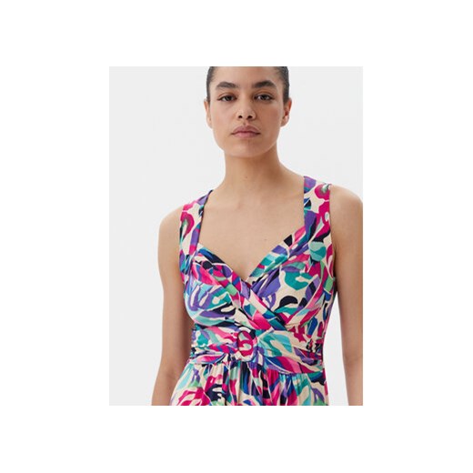 Sukienka Morgan mini w serek w abstrakcyjne wzory 