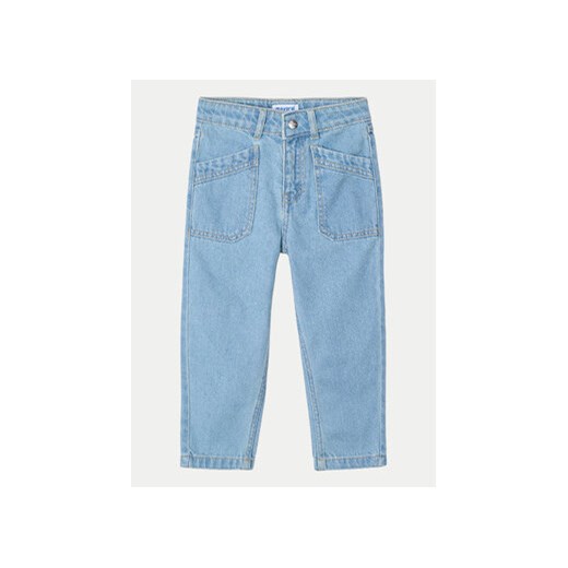 Mayoral Jeansy 3554 Niebieski Mom Fit ze sklepu MODIVO w kategorii Spodnie dziewczęce - zdjęcie 178977844