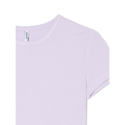 Cropp - Fioletowa koszulka z wiskozą - fioletowy Cropp L Cropp