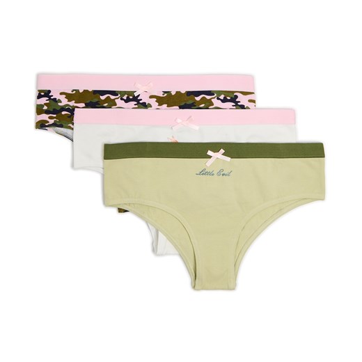 Cropp - 3 pack majtek hipster - wielobarwny Cropp M Cropp