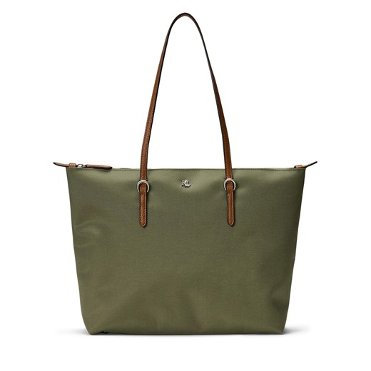 Torebka LAUREN RALPH LAUREN 431916737034 Zielony ze sklepu eobuwie.pl w kategorii Torby Shopper bag - zdjęcie 178979834