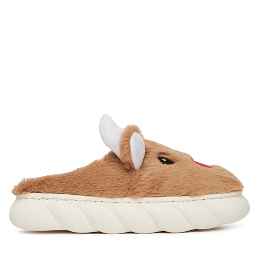 Brązowe kapcie damskie DeeZee casual 