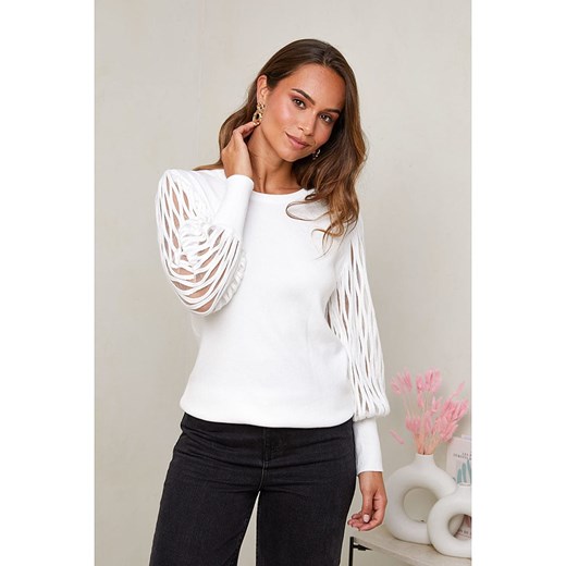 UNANYME Georges Rech Sweter w kolorze białym Unanyme Georges Rech 38/40 Limango Polska okazja