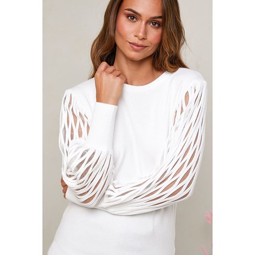 UNANYME Georges Rech Sweter w kolorze białym Unanyme Georges Rech 38/40 okazyjna cena Limango Polska