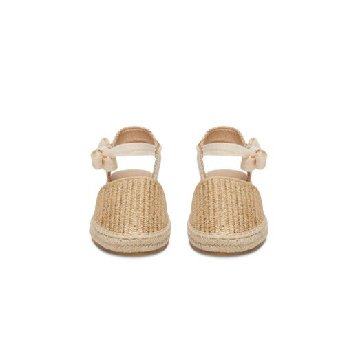 Espadryle damskie DeeZee casual beżowe z tkaniny