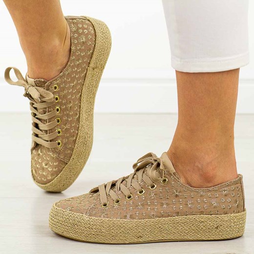Khaki trampki damskie, espadryle Lee Cooper 3646 ze sklepu suzana.pl w kategorii Espadryle damskie - zdjęcie 178988382