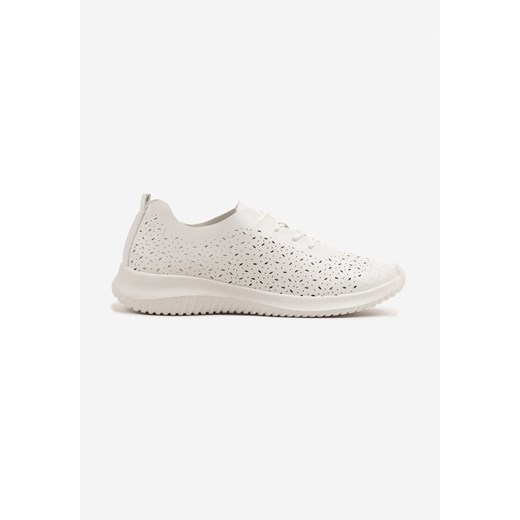Buty sportowe damskie Born2be sneakersy sznurowane wiosenne na płaskiej podeszwie