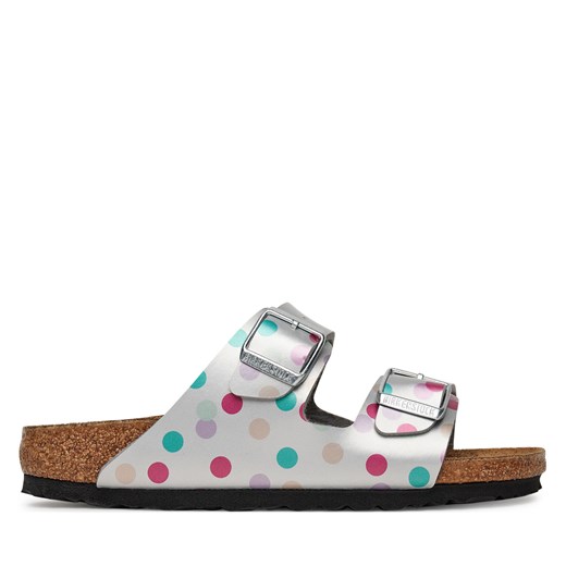 BIRKENSTOCK klapki dziecięce wielokolorowe w nadruki bez zapięcia
