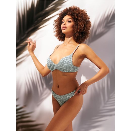 Sinsay - Góra od bikini - zielony ze sklepu Sinsay w kategorii Stroje kąpielowe - zdjęcie 178991524