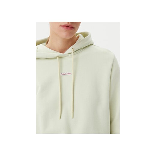 Calvin Klein Jeans Bluza Placed Institutional J20J225364 Zielony Regular Fit XS MODIVO