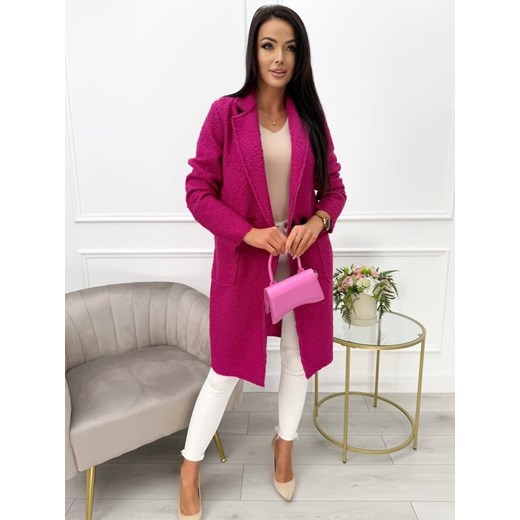 Fuksjowy Płaszcz z Kieszeniami Modnakiecka.pl 38 ModnaKiecka.pl