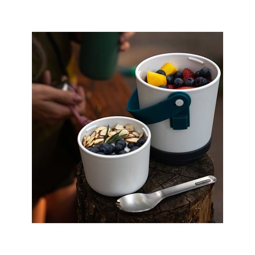 Black+Blum Pojemnik "Lunch Pot" w kolorze biało-morskim - (W)19,5 x Ø onesize wyprzedaż Limango Polska
