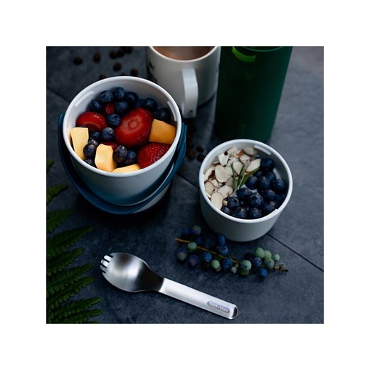 Black+Blum Pojemnik "Lunch Pot" w kolorze biało-morskim - (W)19,5 x Ø onesize okazyjna cena Limango Polska