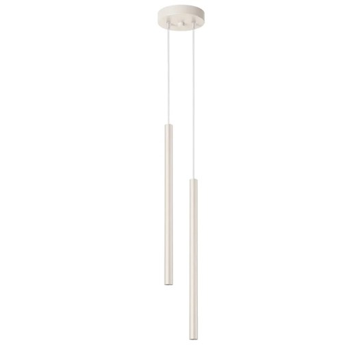 Beżowa podwójna lampa sufitowa - M085-Natilo Lumes One Size Edinos.pl