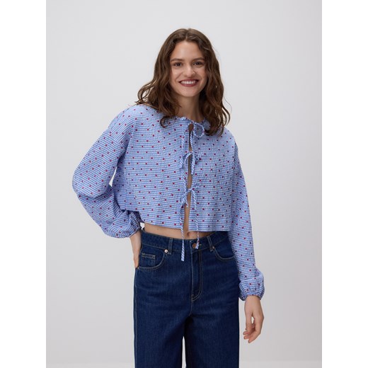 Reserved - Bluzka w serca - wielobarwny Reserved M Reserved