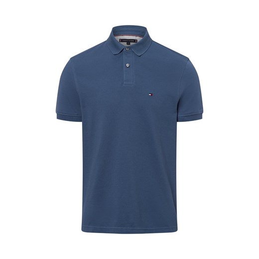 Tommy Hilfiger Męska koszulka polo Mężczyźni Bawełna indygo jednolity ze sklepu vangraaf w kategorii T-shirty męskie - zdjęcie 178999464