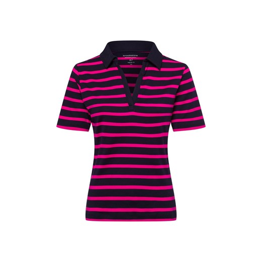 brookshire Damska koszulka polo Kobiety Bawełna granatowy w paski ze sklepu vangraaf w kategorii Bluzki damskie - zdjęcie 178999492