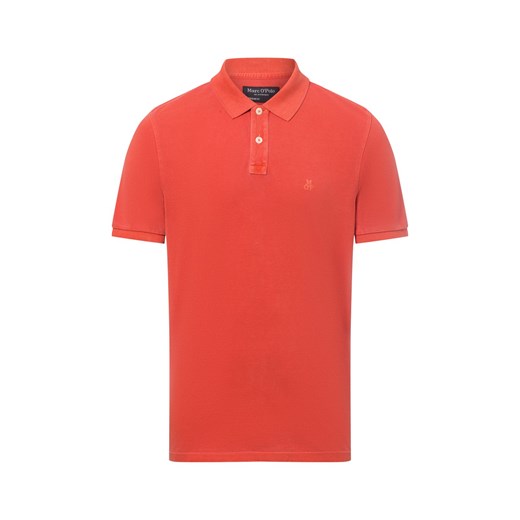 Marc O'Polo Męska koszulka polo Mężczyźni Bawełna pomarańczowy jednolity ze sklepu vangraaf w kategorii T-shirty męskie - zdjęcie 178999502