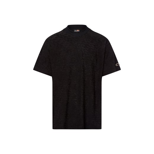 ellesse Koszulka męska - Apricale Mężczyźni Bawełna czarny wypukły wzór tkaniny ze sklepu vangraaf w kategorii T-shirty męskie - zdjęcie 178999542