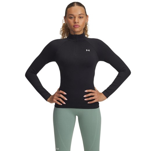 Damski longsleeve treningowy Under Armour Vanish Seamless 1/4 Zip - czarny ze sklepu Sportstylestory.com w kategorii Bluzki damskie - zdjęcie 179002992